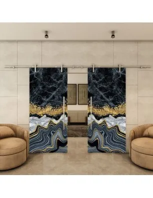 Glasschiebetür PIPE-LINE - Fotoprint Model 309