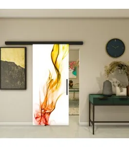 Glasschiebetür BLACK-LINE - Fotoprint Model 2