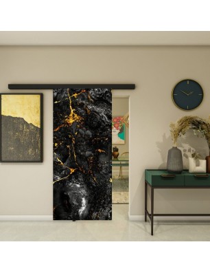 Glasschiebetür BLACK-LINE - Fotoprint Model 6