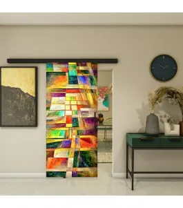 Glasschiebetür BLACK-LINE - Fotoprint Model 11