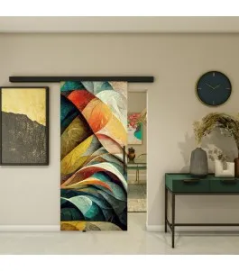 Glasschiebetür BLACK-LINE - Fotoprint Model 13