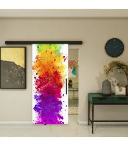 Glasschiebetür BLACK-LINE - Fotoprint Model 17