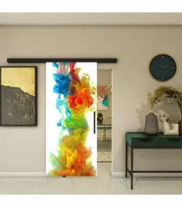 Glasschiebetür BLACK-LINE - Fotoprint Model 20