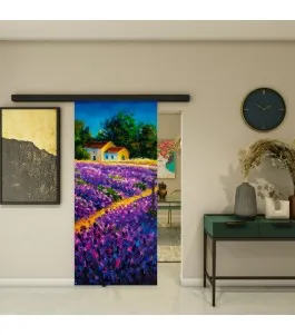 Glasschiebetür BLACK-LINE - Fotoprint Model 26