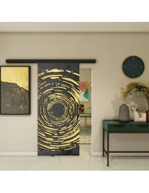 Glasschiebetür BLACK-LINE - Fotoprint Model 31