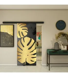 Glasschiebetür BLACK-LINE - Fotoprint Model 32