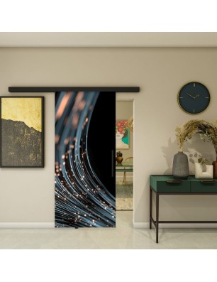 Glasschiebetür BLACK-LINE - Fotoprint Model 33