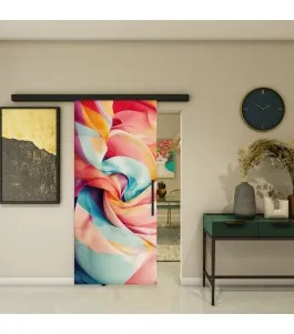 Glasschiebetür BLACK-LINE - Fotoprint Model 35