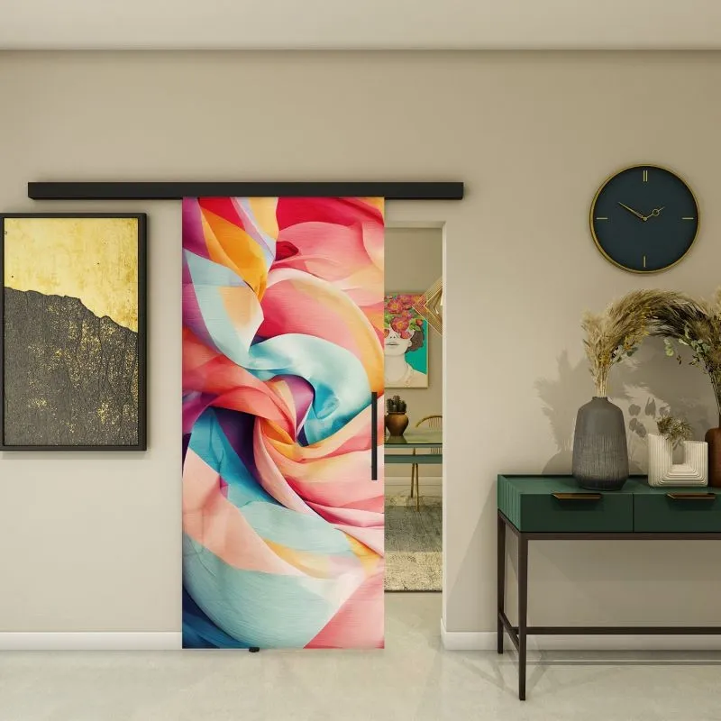 Glasschiebetür BLACK-LINE - Fotoprint Modell 35