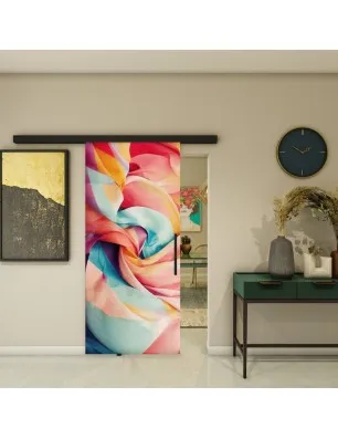 Glasschiebetür BLACK-LINE - Fotoprint Model 35