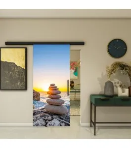 Glasschiebetür BLACK-LINE - Fotoprint Model 36