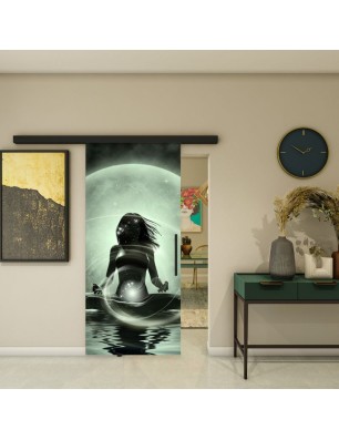 Glasschiebetür BLACK-LINE - Fotoprint Model 38