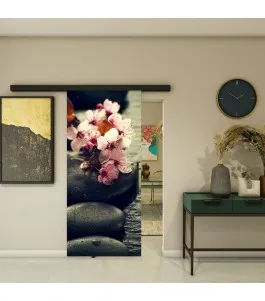 Glasschiebetür BLACK-LINE - Fotoprint Model 40