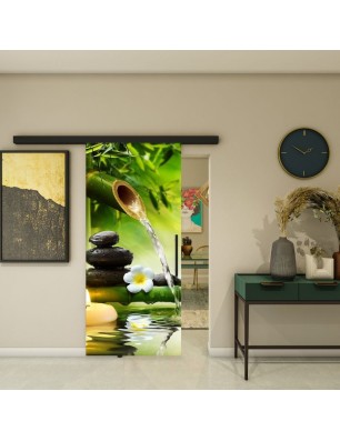 Glasschiebetür BLACK-LINE - Fotoprint Model 41