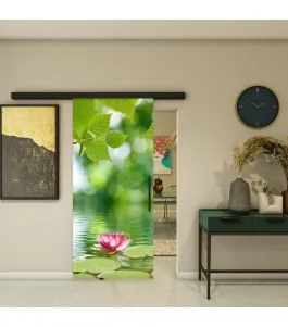 Glasschiebetür BLACK-LINE - Fotoprint Model 42