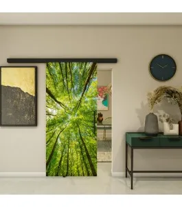 Glasschiebetür BLACK-LINE - Fotoprint Model 49