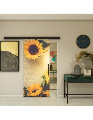 Glasschiebetür BLACK-LINE - Fotoprint Model 50