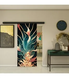 Glasschiebetür BLACK-LINE - Fotoprint Model 54