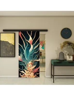 Glasschiebetür BLACK-LINE - Fotoprint Model 54