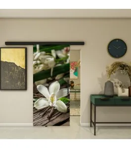 Glasschiebetür BLACK-LINE - Fotoprint Model 57