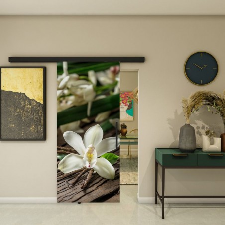 Glasschiebetür BLACK-LINE - Fotoprint Model 57