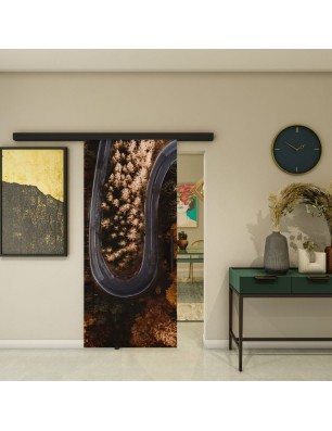 Glasschiebetür BLACK-LINE - Fotoprint Model 61