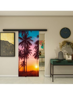 Glasschiebetür BLACK-LINE - Fotoprint Model 63