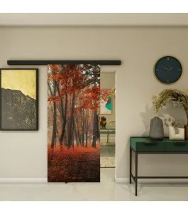 Glasschiebetür BLACK-LINE - Fotoprint Model 67