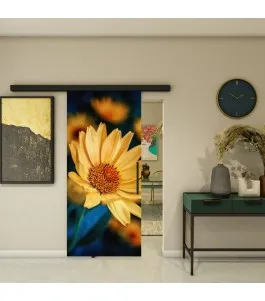 Glasschiebetür BLACK-LINE - Fotoprint Model 69