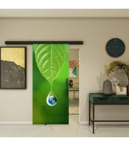 Glasschiebetür BLACK-LINE - Fotoprint Model 74