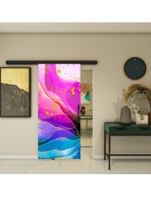 Glasschiebetür BLACK-LINE - Fotoprint Model 79