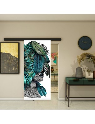 Glasschiebetür BLACK-LINE - Fotoprint Model 80