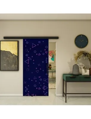 Glasschiebetür BLACK-LINE - Fotoprint Model 82