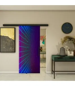 Glasschiebetür BLACK-LINE - Fotoprint Model 90