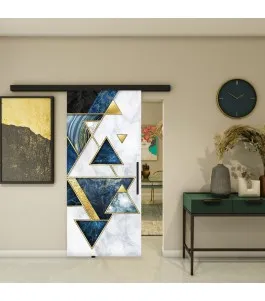 Glasschiebetür BLACK-LINE - Fotoprint Model 95