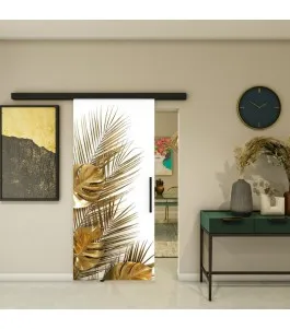 Glasschiebetür BLACK-LINE - Fotoprint Model 96