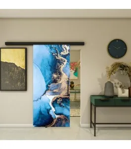 Glasschiebetür BLACK-LINE - Fotoprint Model 101