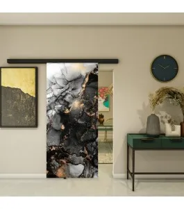 Glasschiebetür BLACK-LINE - Fotoprint Model 102