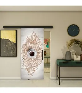 Glasschiebetür BLACK-LINE - Fotoprint Model 103