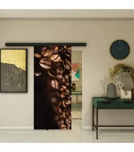 Glasschiebetür BLACK-LINE - Fotoprint Model 104