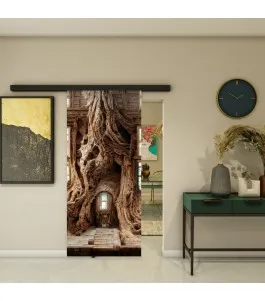 Glasschiebetür BLACK-LINE - Fotoprint Model 106