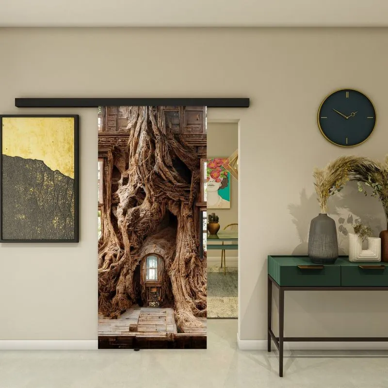 Glasschiebetür BLACK-LINE - Fotoprint Modell 106