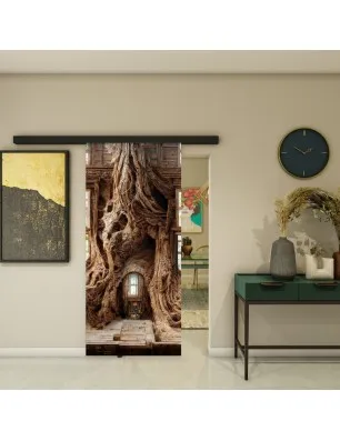 Glasschiebetür BLACK-LINE - Fotoprint Model 106