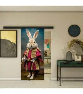 Glasschiebetür BLACK-LINE - Fotoprint Model 107