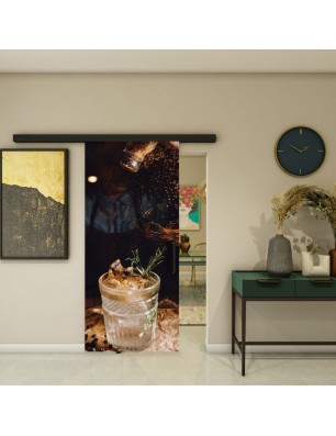 Glasschiebetür BLACK-LINE - Fotoprint Model 111