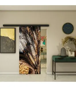 Glasschiebetür BLACK-LINE - Fotoprint Model 113