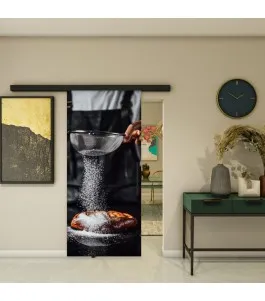 Glasschiebetür BLACK-LINE - Fotoprint Model 115