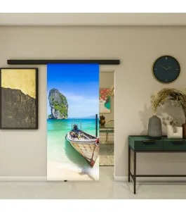 Glasschiebetür BLACK-LINE - Fotoprint Model 120