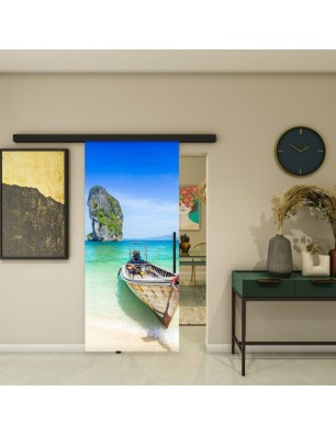 Glasschiebetür BLACK-LINE - Fotoprint Model 120