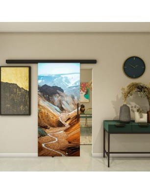 Glasschiebetür BLACK-LINE - Fotoprint Model 122